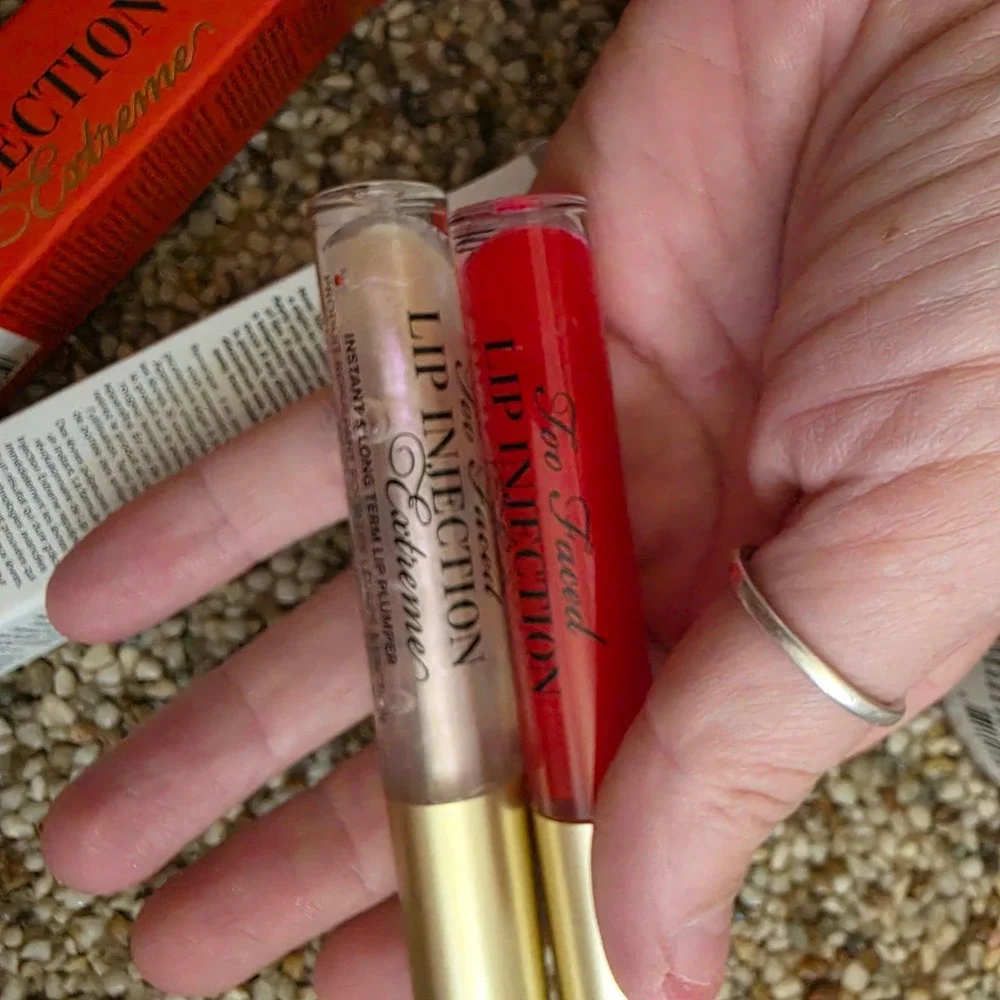 Too Faced Lip Injection Extreme Plumper Duo Original & Tangerine Dream 4g New